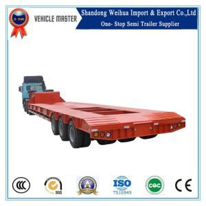 Semirremolque Lowboy de viga cóncava de 3 ejes 80t