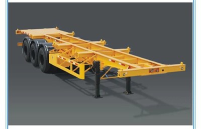 Semirremolque de camión contenedor esqueleto de 3 ejes 40 pies / 20 pies